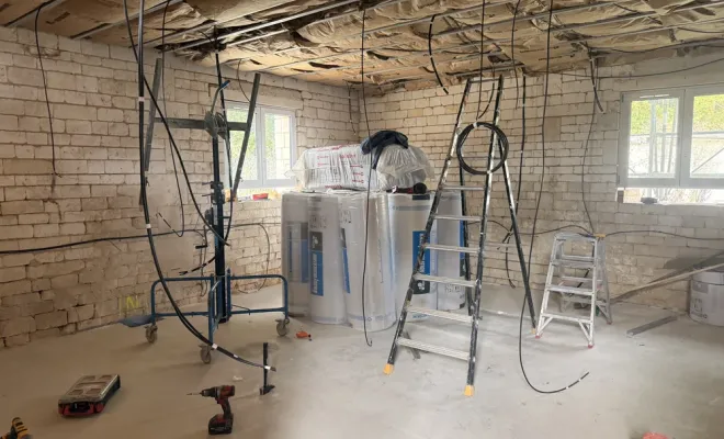 Tirage de câbles pour une révovation de grange sur Amiens, Amiens, WALT ELECTRIQUE