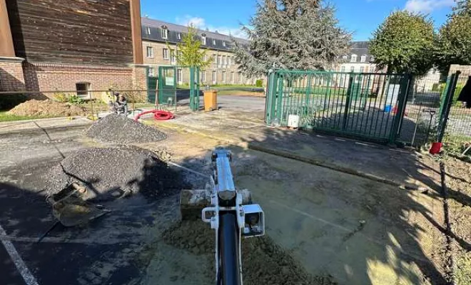 Travaux de terrassement pour maison connectée, Amiens, WALT ELECTRIQUE