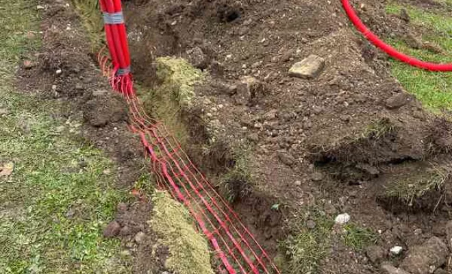 Travaux de terrassement pour maison connectée, Amiens, WALT ELECTRIQUE
