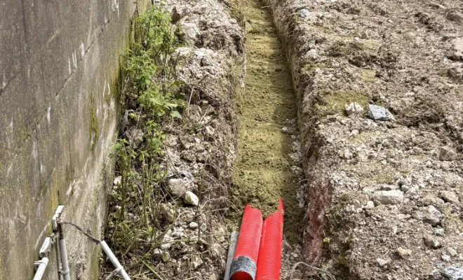 Travaux de terrassement pour maison connectée, Amiens, WALT ELECTRIQUE