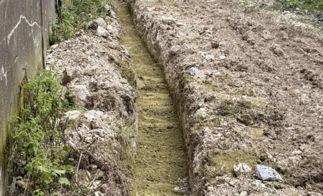 Travaux de terrassement pour maison connectée, Amiens, WALT ELECTRIQUE