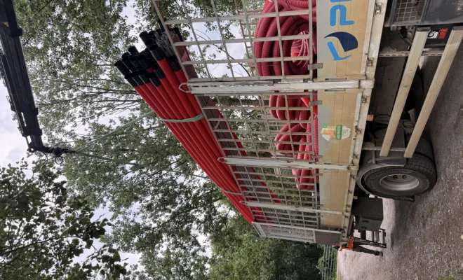 Travaux de terrassement pour maison connectée, Amiens, WALT ELECTRIQUE