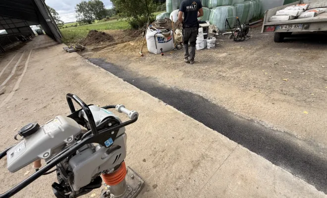 Travaux de terrassement pour maison connectée, Amiens, WALT ELECTRIQUE