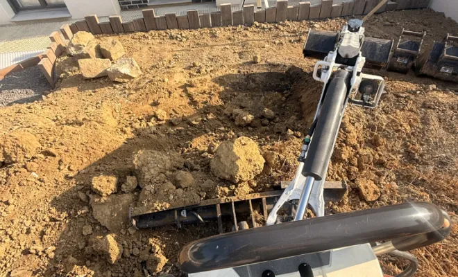 Travaux de terrassement pour maison connectée, Amiens, WALT ELECTRIQUE