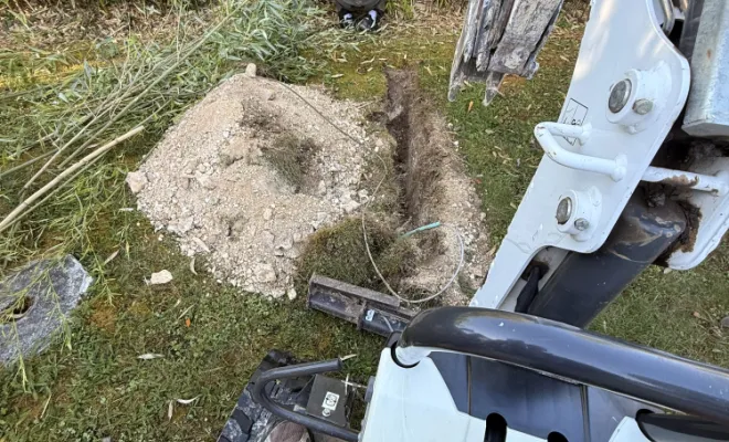 Travaux de terrassement pour maison connectée, Amiens, WALT ELECTRIQUE